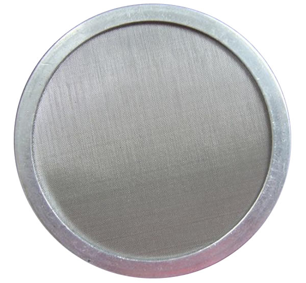 Double layer screen framed round shape filters